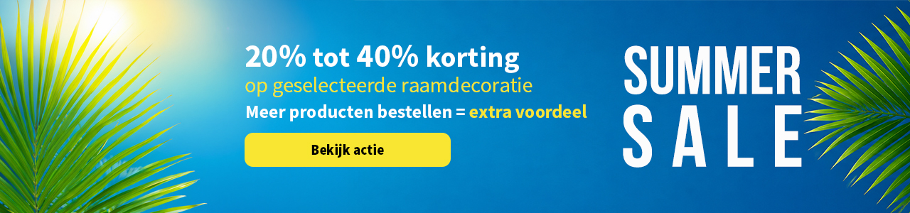 Summer sale actie 2026 pax raamdecoratie